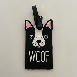 Dog Luggage Tag - Black and White NWOT